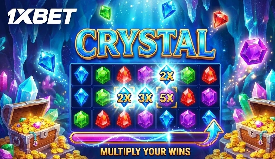 استراتيجية لعبة Crystal في 1xBet