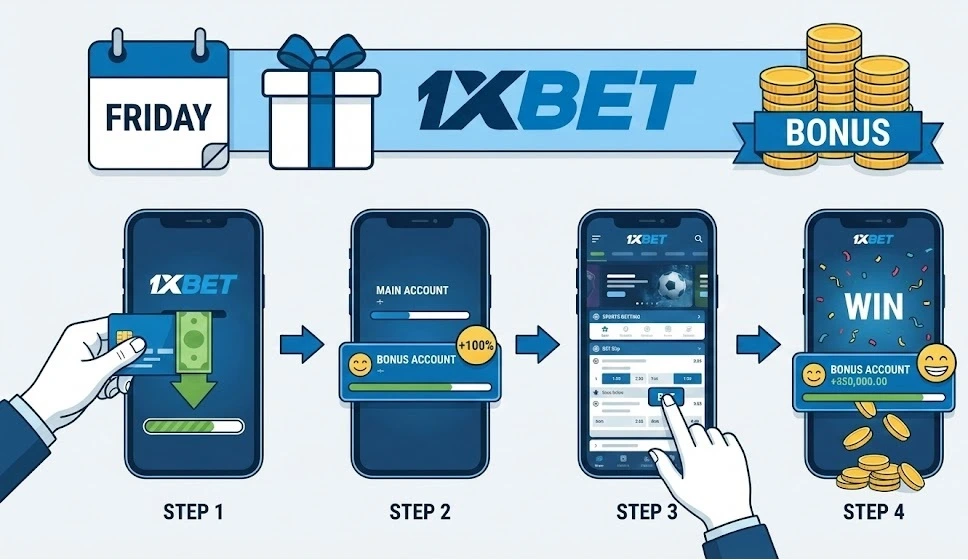 عرض الجمعة السعيدة من 1xBet
