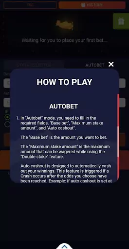 تعليمات حول كيفية استخدام خيار الرهان التلقائي autobet