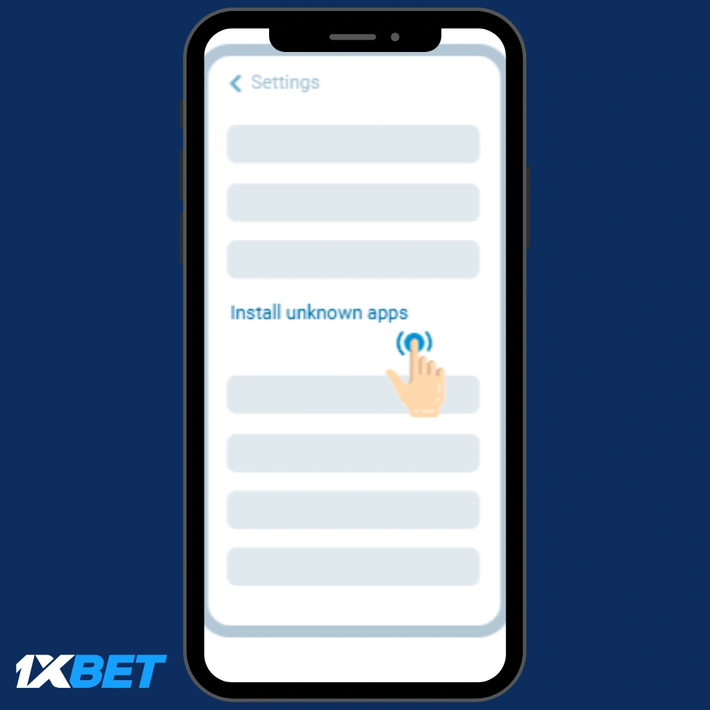 تفعيل التثبيت من مصادر غير معروفة