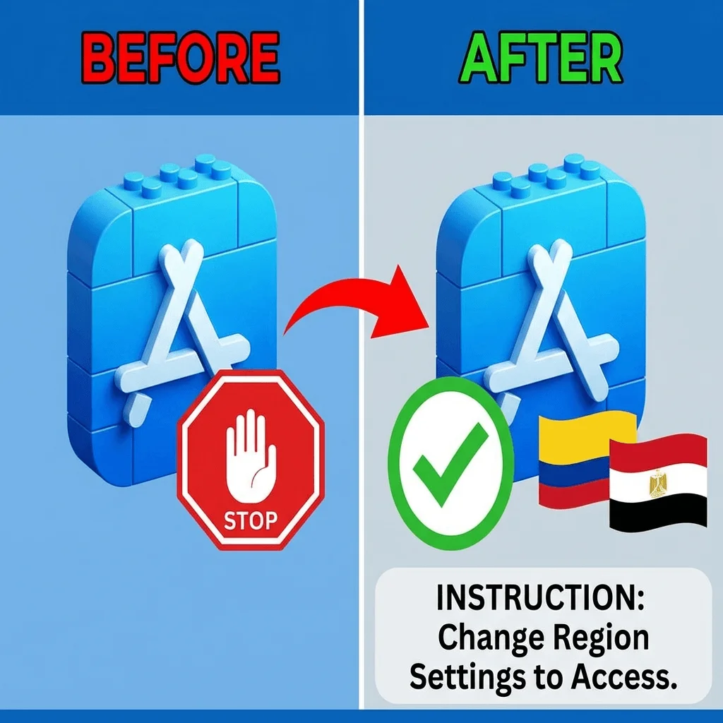 خطوات تغيير المنطقة في App Store