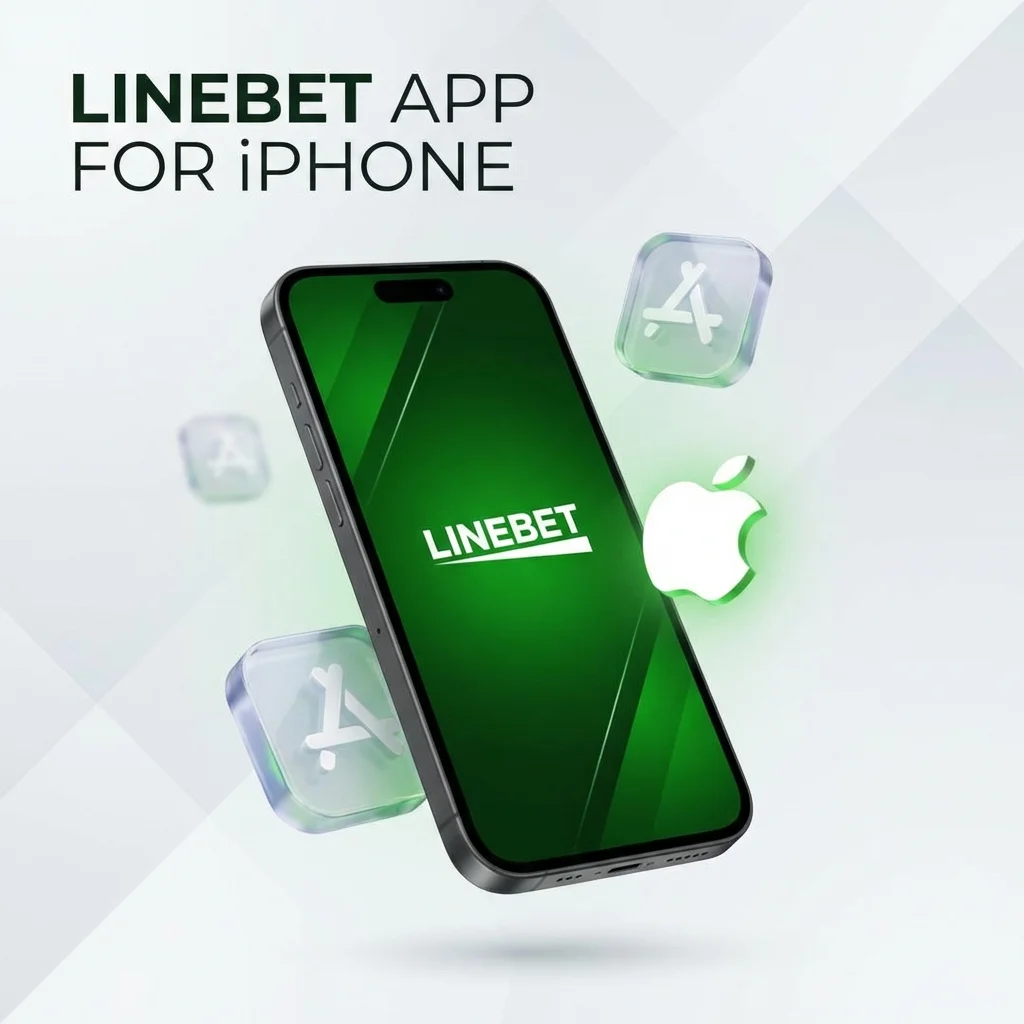 تطبيق Linebet للآيفون - تصميم ثلاثي الأبعاد